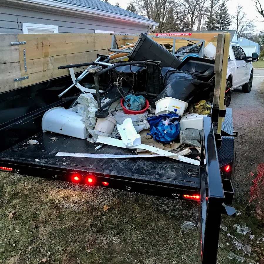 Roll-off dumpster delivered to a residential driveway in Loveland