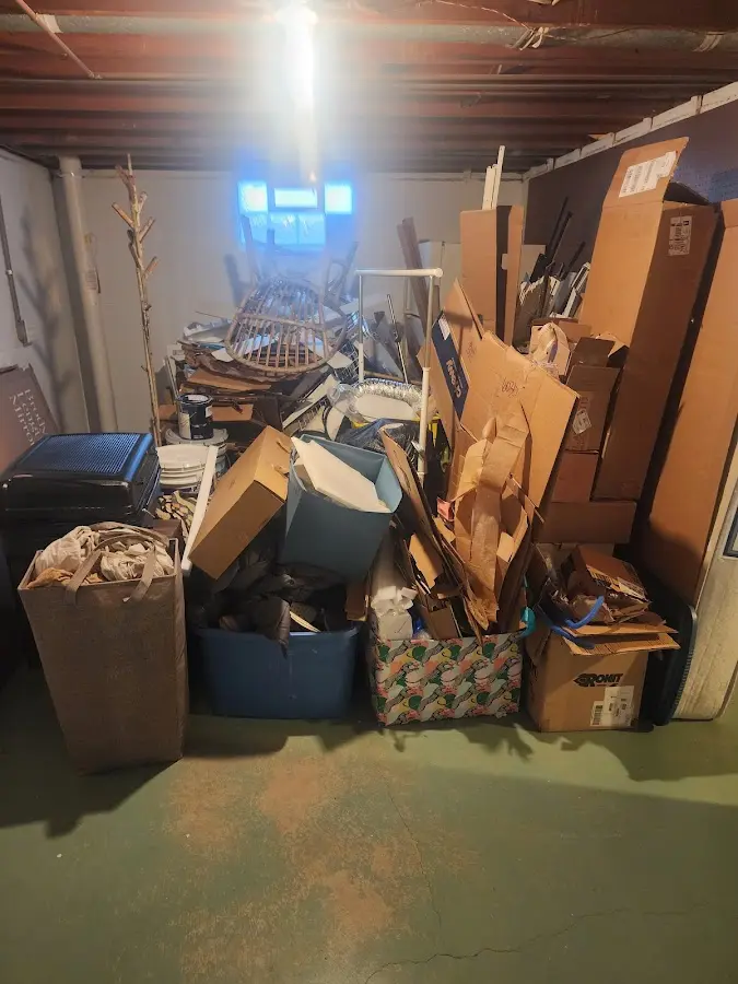 Roll-off dumpster container at job site for Yard Waste Dumpster Rental in Loveland